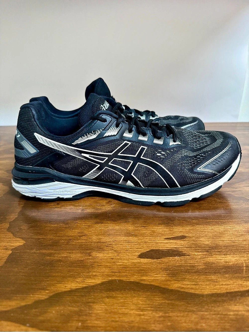 ASICS Men GT 2000 7 Running Shoes Size 12.5 Extra Wide Black White
